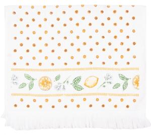Kuchyňský froté ručník s citróny Lemons & Leafs – 40x66 cm