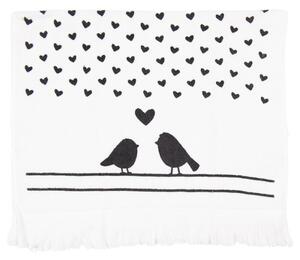 Kuchyňský froté ručník s ptáčky Love Birds – 40x66 cm