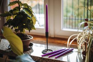 Kónické svíčky Barva svíček: Fialová