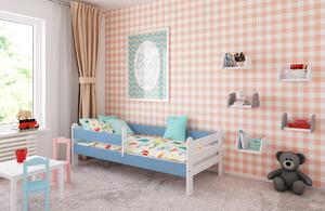 BabyBeds Dětská postel RYSIO Velikost postele: 160x80 cm, Barevné provedení: Modrá, Úložný prostor: Ne, bez úložného prostoru