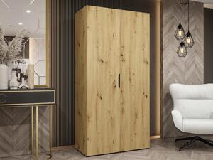 Šatní skříň Umonca 100, Barva: dub artisan 5903211427046