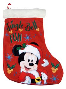 Vánoční Punčocha Mickey Mouse Happy smiles 42 cm Polyester