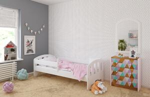 BabyBeds Dětská postel FIFI Velikost postele: 180x80 cm, Barevné provedení: Bílá, Úložný prostor: Ne, bez úložného prostoru