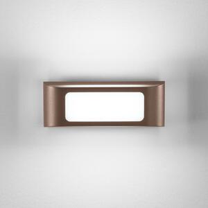 INTEC LED venkovní nástěnné svítidlo DESERT, bronzová, šířka 25 cm, kov, Bronz / starožitná mosaz, Hliník, Moderní