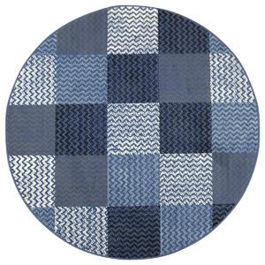 Balta Kulatý koberec Luna 503568/94955 Patchwork jeans modrý Rozměr: průměr 120 cm