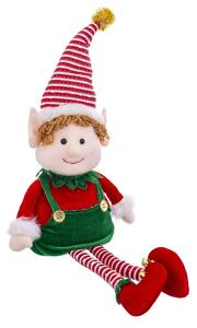 BigBuy Christmas Vánoční ozdoba Vícebarevný Foam materiál Dítě Elf 40 cm