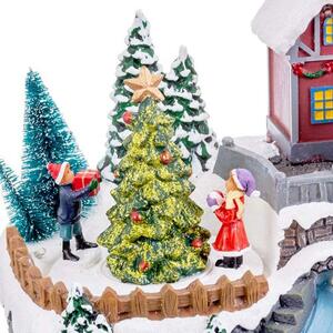 BigBuy Christmas Vánoční ozdoba Vícebarevný Polyresin Vánoce 20,5 x 15 x 16,3 cm