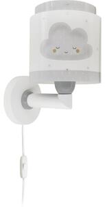 Dalber 76019E - Dětské nástěnné svítidlo BABY DREAMS 1xE27/15W/230V šedá