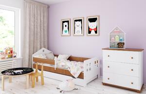 BabyBeds Dětská postel POLA Velikost postele: 160x80 cm, Barevné provedení: Šedá, Úložný prostor: Ano, s úložným prostorem