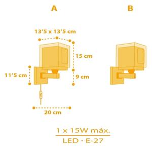 Dalber 63409 - Dětské nástěnné svítidlo MY FARM 1xE27/15W/230V