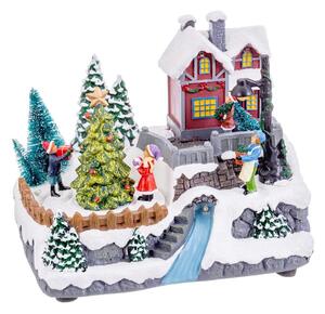 BigBuy Christmas Vánoční ozdoba Vícebarevný Polyresin Vánoce 20,5 x 15 x 16,3 cm