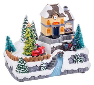 BigBuy Christmas Vánoční ozdoba Vícebarevný Polyresin 20,5 x 15 x 16,3 cm