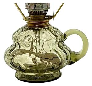 Petrolejová lampa ANNA 33 cm lesní zelená velká krakle