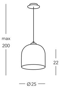 Kolarz A1352.31.Gr - Lustr na lanku NONNA 1xE27/60W/230V dub/bílá/šedá
