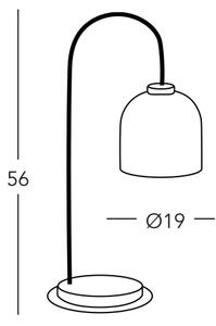 Kolarz A1352.71.W - Stolní lampa NONNA 1xE27/60W/230V dub/bílá