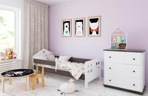 BabyBeds Dětská postel POLA Velikost postele: 160x80 cm, Barevné provedení: Ořech, Úložný prostor: Ne, bez úložného prostoru