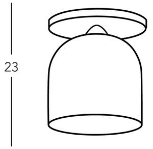Kolarz A1352.11.G - Přisazený lustr NONNA 1xE27/60W/230V dub/bílá/zelená
