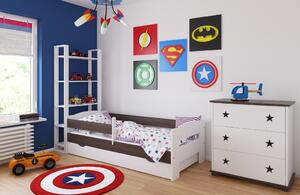 BabyBeds Dětská postel ADAS Velikost postele: 160x80 cm, Barevné provedení: Ořech, Úložný prostor: Ano, s úložným prostorem