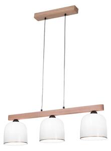 Kolarz A1352.83.Au - Lustr na lanku NONNA 3xE27/60W/230V dub/bílá/zlatá