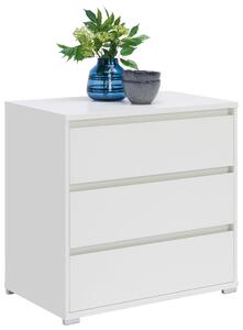 KOMODA, bílá, 80/79/48 cm Carryhome - Široké komody
