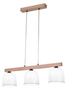 Kolarz A1352.83.G - Lustr na lanku NONNA 3xE27/60W/230V dub/bílá/zelená