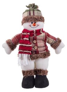BigBuy Christmas Vánoční ozdoba Vícebarevný Kov materiál Sněhová panenka 33 cm
