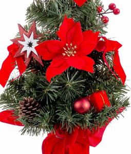BigBuy Christmas Vánoční ozdoba Červený Zelená Plastické materiál Vánoční stromeček 40 cm