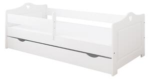 BabyBeds Dětská postel EMMA srdíčka Velikost postele: 160x80 cm, Barevné provedení: Dub, Úložný prostor: Ne, bez úložného prostoru
