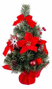 BigBuy Christmas Vánoční ozdoba Červený Zelená Plastické materiál Vánoční stromeček 40 cm