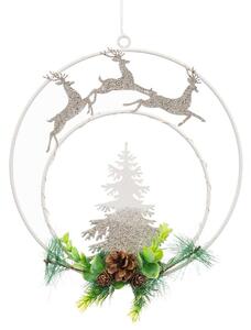 BigBuy Christmas Vánoční ozdoba Vícebarevný Kov Plastické 17,5 x 0,5 x 24 cm