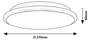 Rabalux 71126 - LED Stropní svítidlo ENGON LED/18W/230V 3000K černá 27 cm