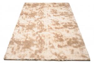 Makro Abra Kusový koberec moderní SILK DYED jemný měkký lehký béžový Rozměr: 80x150 cm
