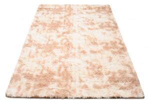 Makro Abra Kusový koberec moderní SILK DYED 576 jemný měkký světle béžový Rozměr: 120x170 cm