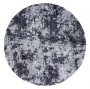 Makro Abra Kulatý koberec moderní SILK DYED 577 jemný měkký šedý Rozměr: průměr 100 cm