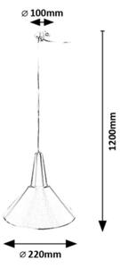 Rabalux 72016 - Lustr na lanku FELIPE 1xE27/40W/230V