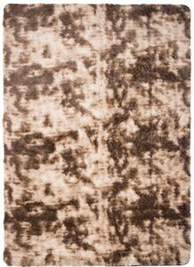 Makro Abra Kusový koberec moderní SILK DYED jemný měkký lehký hnědý Rozměr: 80x150 cm