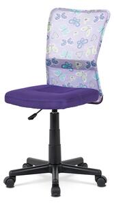 Dětská židle na kolečkách Autronic KA-2325 PUR – fialová