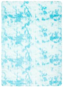Makro Abra Kusový koberec moderní SILK DYED jemný měkký lehký modrý Rozměr: 80x150 cm