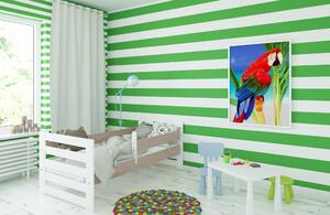 BabyBeds Dětská postel HAPPY Velikost postele: 160x80 cm, Barevné provedení: Bílá, Úložný prostor: Ne, bez úložného prostoru