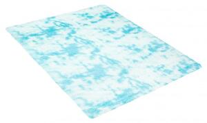 Makro Abra Kusový koberec moderní SILK DYED jemný měkký lehký modrý Rozměr: 120x170 cm
