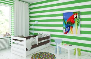 BabyBeds Dětská postel HAPPY Velikost postele: 160x80 cm, Barevné provedení: Modrá, Úložný prostor: Ne, bez úložného prostoru