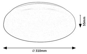 Rabalux 71035 - LED RGB Stmívatelné stropní svítidlo CERRIGEN LED/24W/230V