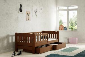 Dětská postel Alvins přízemní DP 002 Certifikát Limetka 80 x 180 cm