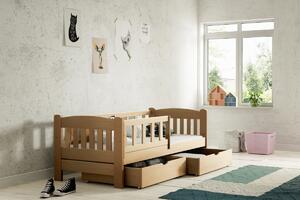 Dětská postel Alvins přízemní DP 002 Certifikát Grafit 80 x 180 cm
