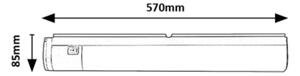 Rabalux 78027 - LED Podlinkové svítidlo se zásuvkou DUDDU LED/17W/230V bílá