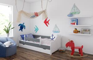 BabyBeds Dětská postel LILI Velikost postele: 160x80 cm, Barevné provedení: Šedá, Úložný prostor: Ano, s úložným prostorem