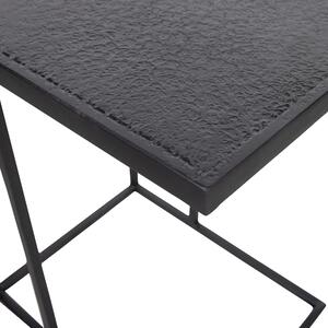 Konferenční stůl FEBE kovový černý 55x45cm WOOOD