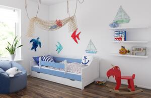 BabyBeds Dětská postel LILI Velikost postele: 180x80 cm, Barevné provedení: Modrá, Úložný prostor: Ano, s úložným prostorem