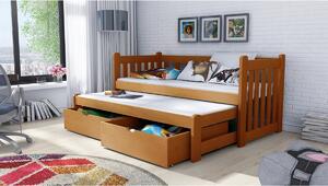 Dětská postel Swen výsuvná DPV 002 Certifikát Bílá 90 x 200 cm