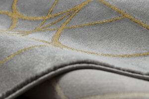 Makro Abra Kusový koberec EMERALD 1010 Luxusní kruhy šedý zlatý Rozměr: 240x330 cm